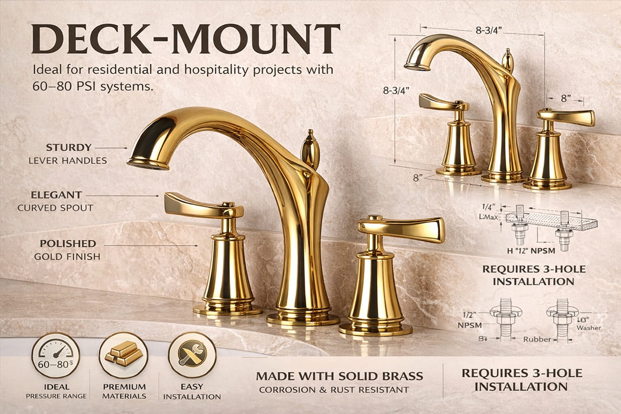 Deck Mount Faucet